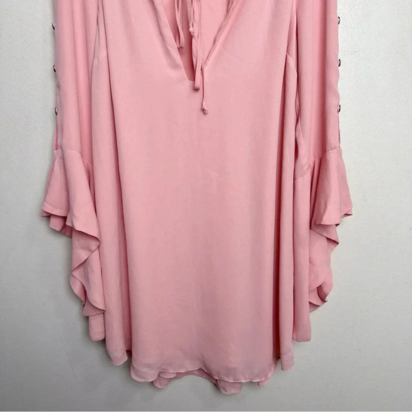 Free People Womens Small Georgine Mini Dress  Gossamer Pink - Picture 8 of 13
